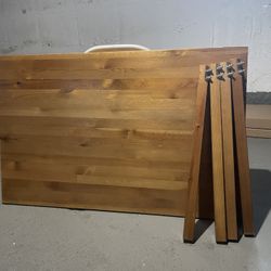 Ikea Brown Wooden Dining Table 