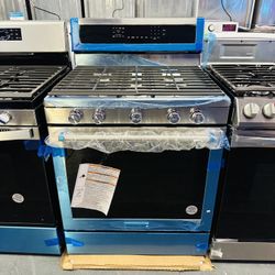 Kitchen Aid 30” Gas Range 5.8cu Convection Bake+ Self Clean 