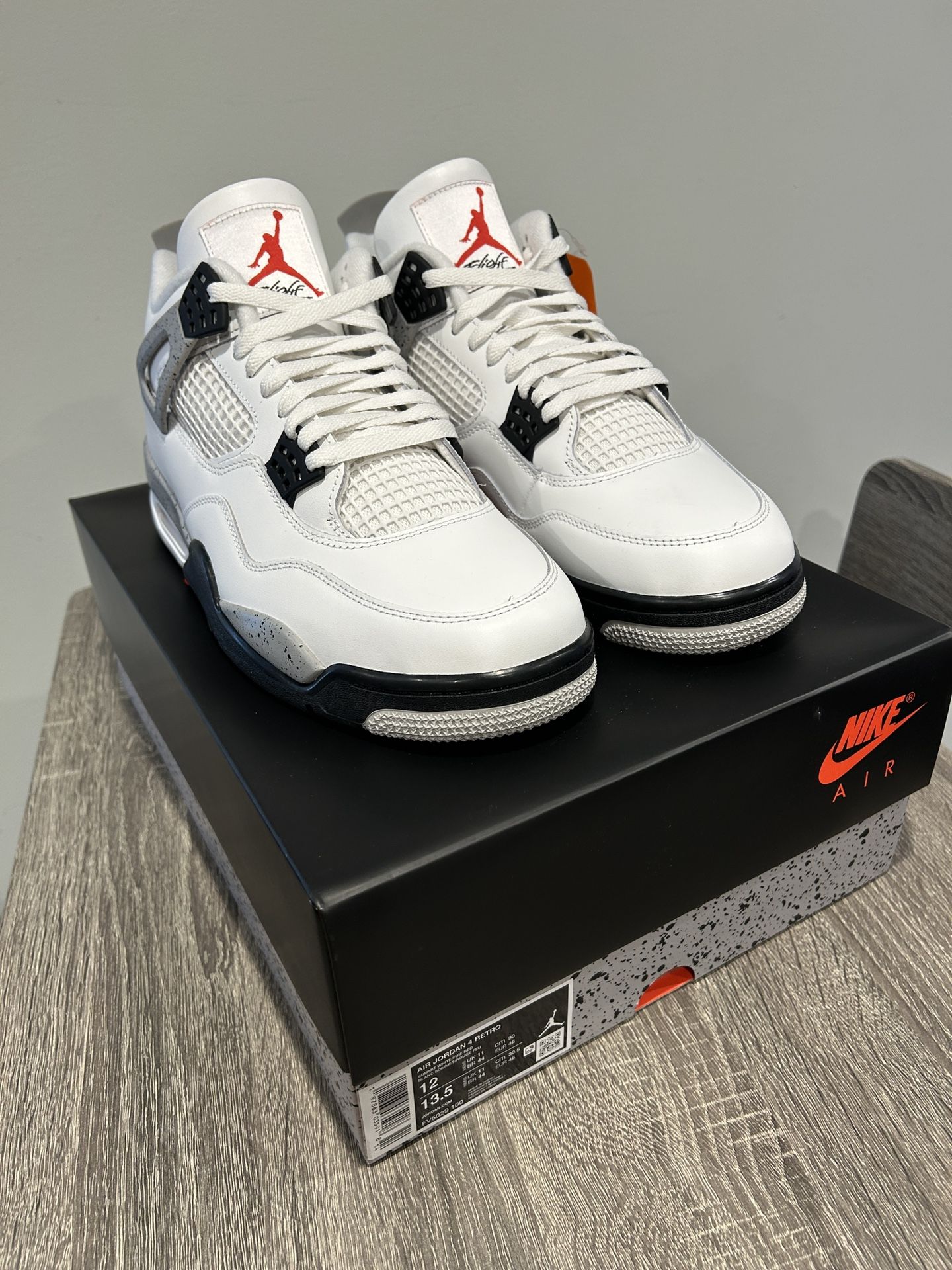 Air Jordan 4 “White clement “ Size 12M
