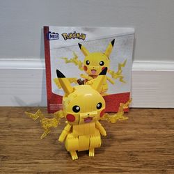 MEGA Pokémon Building Toys Set Build & Show Pikachu Articulated and Poseable 5.5" *Great Bridge*