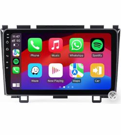 Car Radio Upgrade for Honda CRV 2007 2008 2009 2010 2011 with 9Inch IPS HD TouchScreen/Android12/5G WiFi/Wireless CarPlay Android Auto/GPS FM/SWC Blue