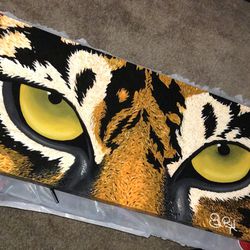 “Ambitious” 16x40 Acrylic Painting 