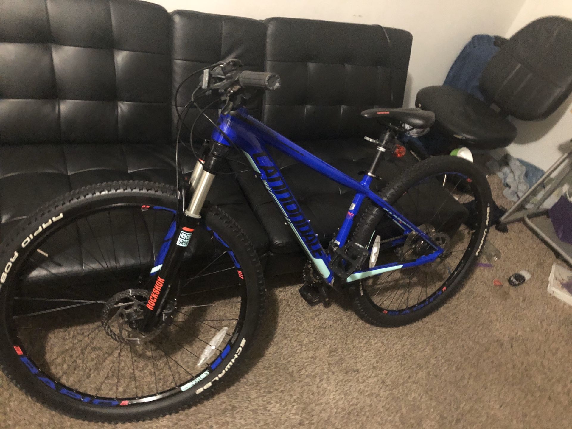 2017 Cannondale mod 1 Mountain bike. The bike is 37 inches from the ground up to the handlebars.Bike must go today