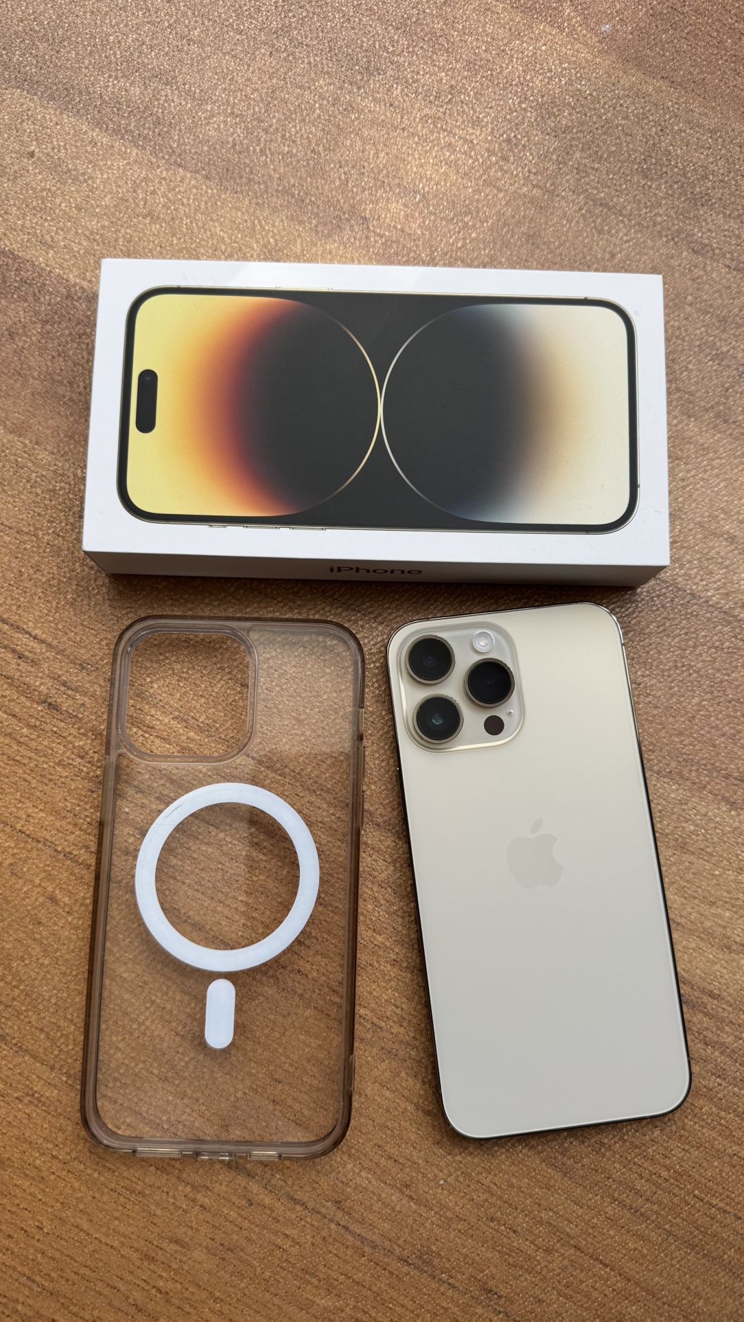 Apple iPhone 14 Pro Max 256GB 85% Gold Unlocked Mint Condition!