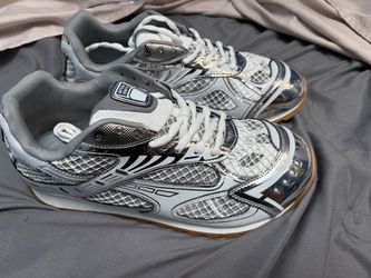 bottega orbit white/silver shoes