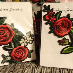 Large rose Patches, Fabric Accessory