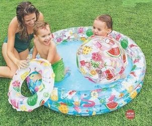 🍓🍐🐳💦Just so fruity pool set intex 48inx10in🍎🍍