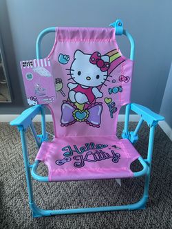 Hello Kitty Kids Umbrella Chair Pink Blue