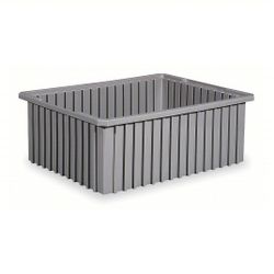 AKRO-MILS Divider Box Plastic Container Bin Tote WITH LID
