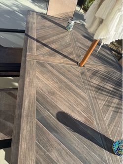 Outdoor pool bench
