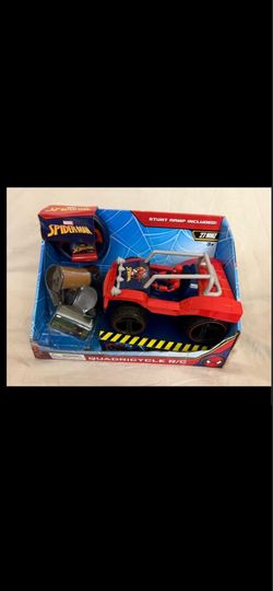 MARVEL Spider-Man Quadricycle Quard Car Remote Control R/C With Stunt Ramp