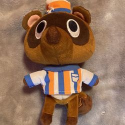 Sanei Animal Crossing Leaf Doll Timmy Convenience Store Clerk 5.5" Plush