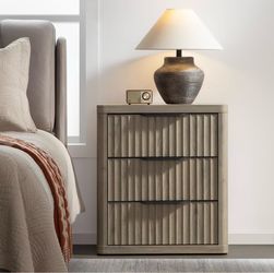 3 Drawer Fluted End Table - Y173