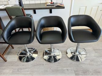 Set of 3 adjustable bar stools