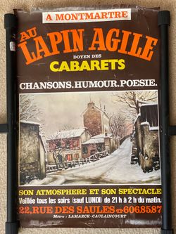 Original French Cabaret Poster from 1960’s France