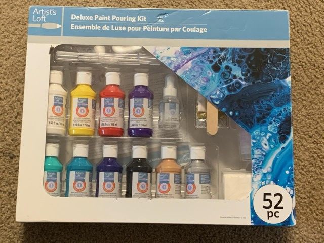 Deluxe Paint Pouring Kit 52 Pc Set