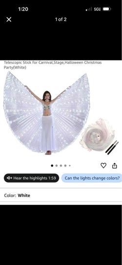 LED butterfly wings