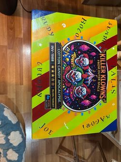 Killer Klowns Custom Painted Folding Table