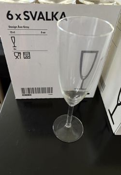 12 IKEA Svalka Champagne Glasses.