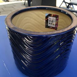 Beautiful Blue Ceramic Pot