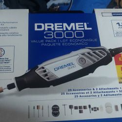 New Dremel 3000 Rotary Kit + 52 Piece Accessory Kit