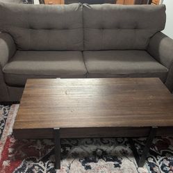 Barely Used Clean Sofa And Strong Coffee Table
