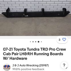 2020-2021 Toyota Tundra TRD Pro Crew Cab Pair Running Boards