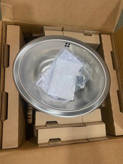 Kohler Bachata Oval 2609 20inch Drop in Sink bathroom steel finish New in Box