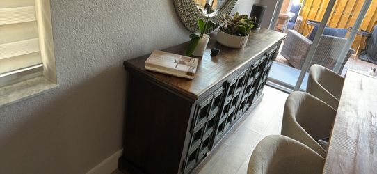 Rustic Industrial Solid Wood Sideboard / Media Console