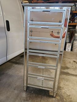 Pottery Barn mirrored dresser