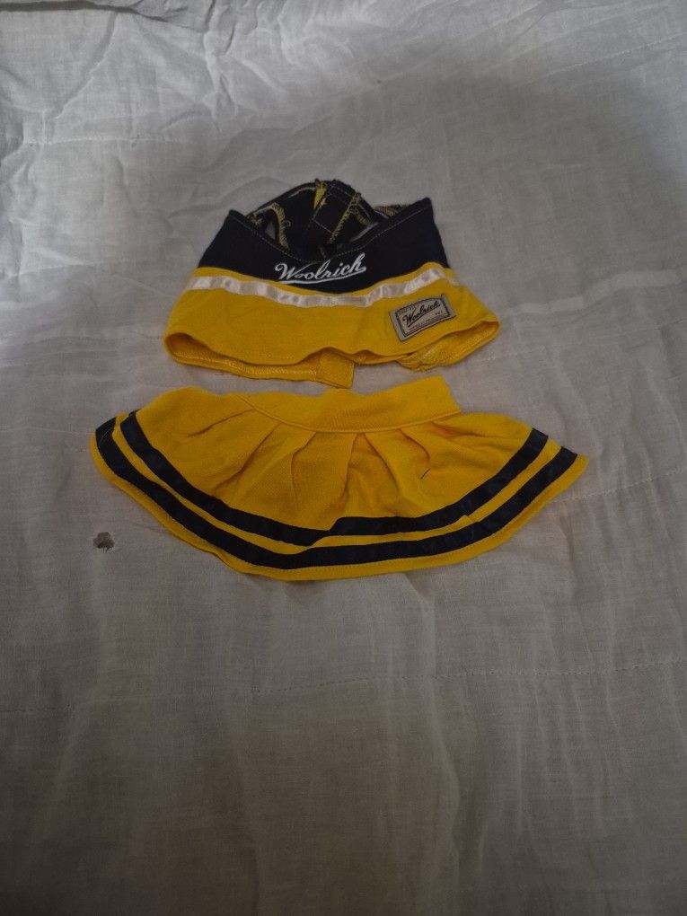 Size Small Doggy Cheer Leader Costume