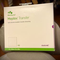 Mepilex 8 X 20 Silicone Transfer Wound Dressings X 4 