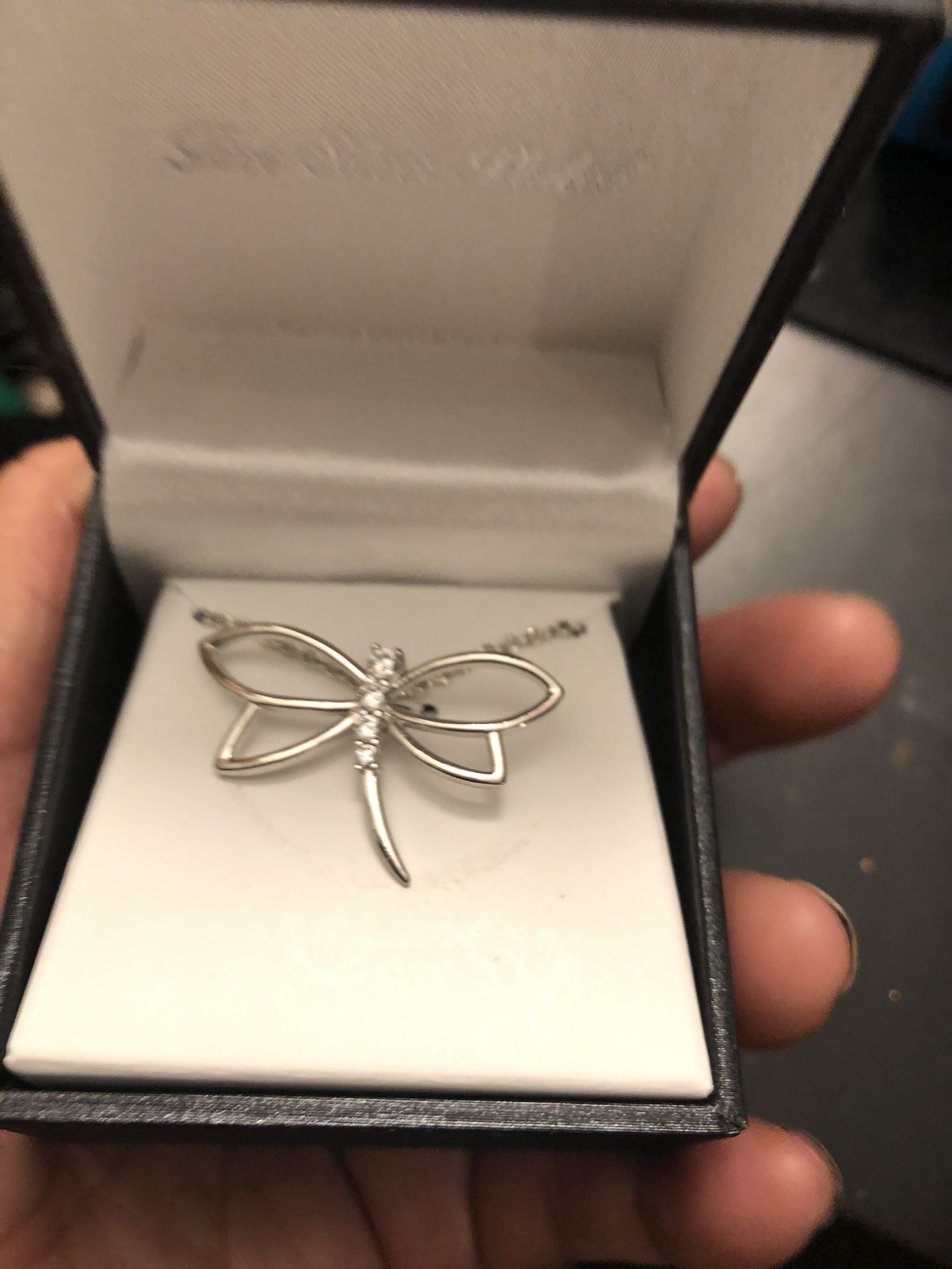 Silver Plated Butterfly Necklace 