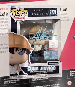 Funko Pop Chalice Exclusive LE9500: Solo Level Sung Jinwoo #2221 Signed Aleks LE