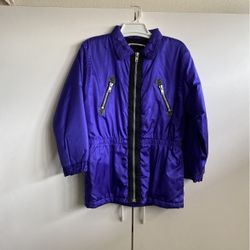 Purple Warm Raining Jacket Size 12  For  Kids