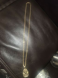 14k rope chain 22 in