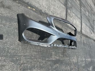 2015-2018 W205  C-CLASS AMG TYPE  MERCEDES BENZ FRONT BUMPER FACIA WITH SENSOR HOLES SOME LIGHT DAMAGE