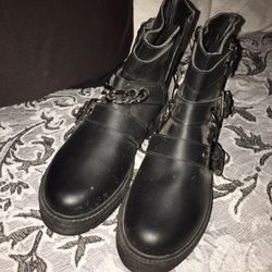 Black Leather Boots