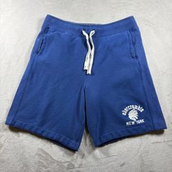 Y2K Abercrombie & Fitch Sweat Shorts Indian Men’s XL Blue New York Grunge #1612