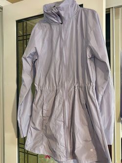 New Lavender Zip-Up Rain Jacket