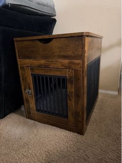 Furniture dog crate