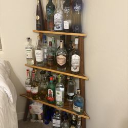 Corner Wood Shelf