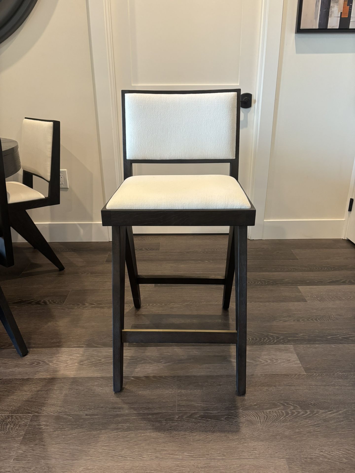 Restoration Hardware - JAKOB FRAMED FABRIC COUNTER STOOL