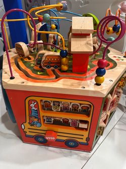 Wood activity cube