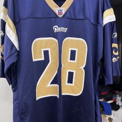 VINTAGE Marshall Faulk St. Louis Rams 2000 SB-Authentic Reebok Jersey -Men’s Large -*(NEVER WORN)*
