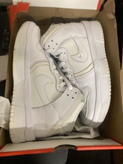 WMNS NIKE DUNK HIGH UP SUMMIT ALL WHITE.