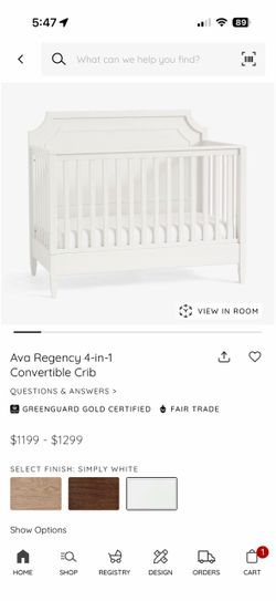 Pottery Barn Convertible Crib