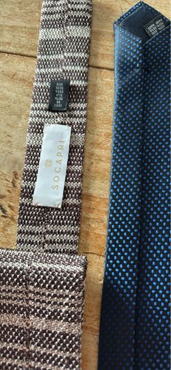 Designer Silk Necktie Lot - Hugo Boss, Calvin Klein, Jos. A. Bank, Luca Bassi, Marinella, Likas…