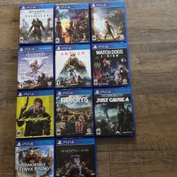 11 Ps4 Games For Sell (Check Prices)Also trading!!