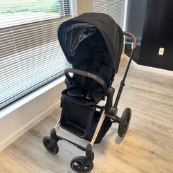 Cybex Priam Stroller – Rose Gold Frame + Toddler Seat (Gently Used)